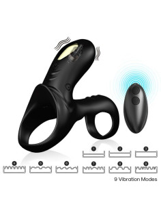 ARMONY RANGER DOUBLE VIBRATOR RING FOR COUPLES BLACK