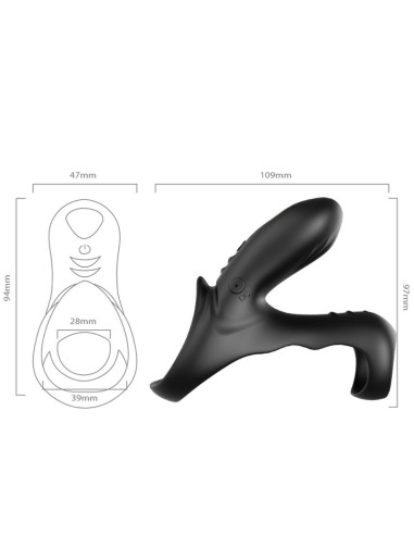 ARMONY RANGER DOUBLE VIBRATOR RING FOR COUPLES BLACK