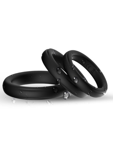 ARMONY TRIPLE SILICONE RING BLACK