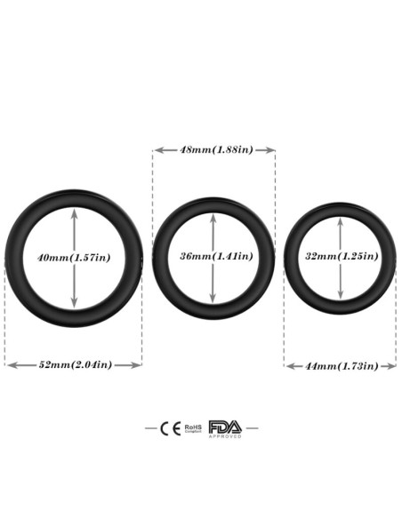 ARMONY TRIPLE SILICONE RING LUMINOUS