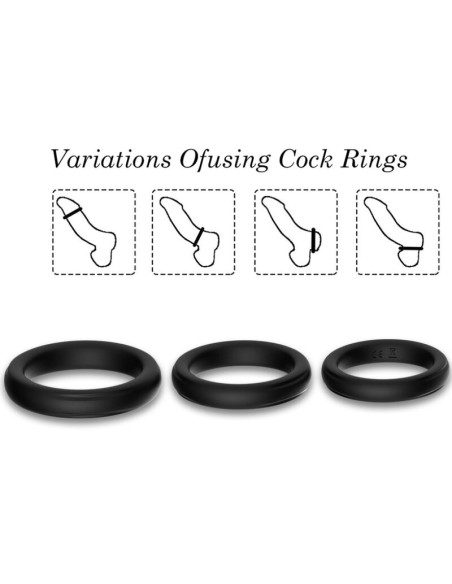 ARMONY TRIPLE SILICONE RING LUMINOUS