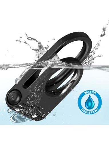 ARMONY TWINS DOUBLE VIBRATOR RING FOR COUPLES BLACK