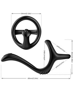 ARMONY TREASURE DOUBLE ANAL RING BLACK 2