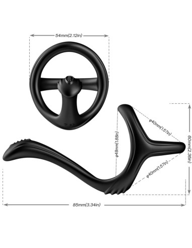 ARMONY TREASURE DOUBLE ANAL RING BLACK