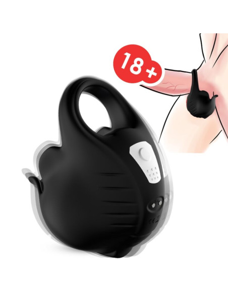 ARMONY CUPPING VIBRATOR RING REMOTE CONTROL BLACK