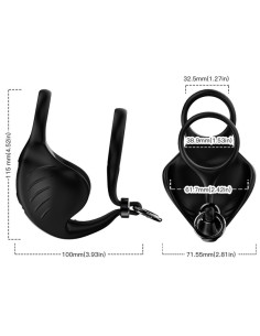 ARMONY MANTA SCROTUM VIBRATOR RING BLACK 2