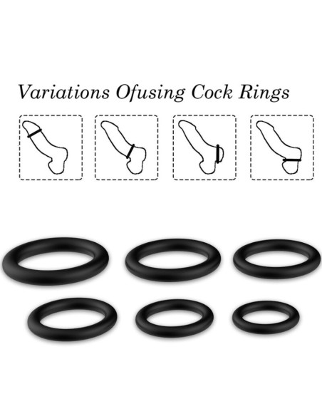 ARMONY RINGS SILICONE BLACK