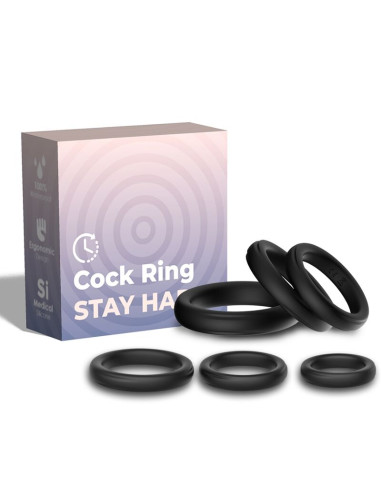 ARMONY LOCK RINGS SILICONE BLACK