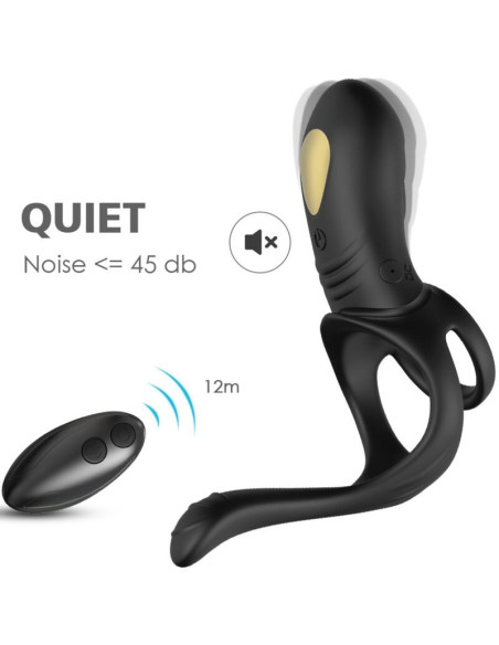 ARMONY JOY JUMPER RING VIBRATOR FOR COUPLES ANAL PLUG REMOTE CONTROL BLACK