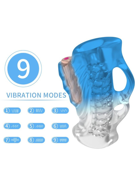 ARMONY MASTURBATOR FINGER VIBRATOR BLUE GRADIENT