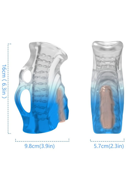 ARMONY MASTURBATOR FINGER VIBRATOR BLUE GRADIENT