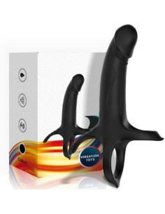 ARMONY DILDO WITH RING VIBRATOR BLACK