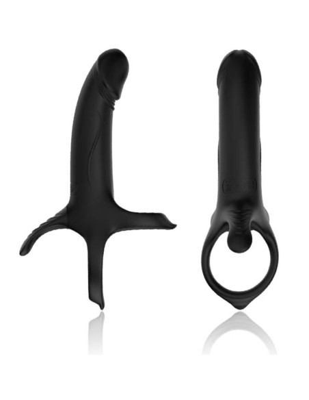 ARMONY DILDO WITH RING VIBRATOR BLACK