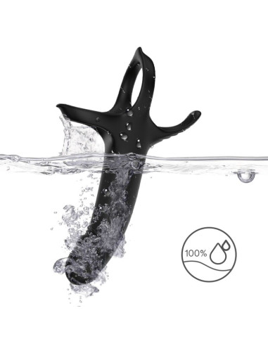 ARMONY DILDO WITH RING VIBRATOR BLACK