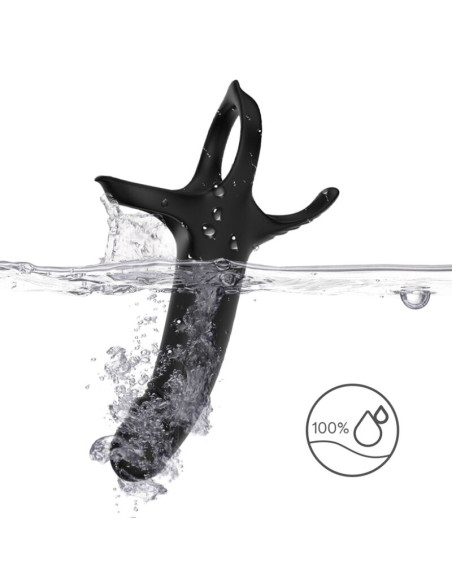 ARMONY DILDO WITH RING VIBRATOR BLACK