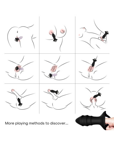 ARMONY KYLIN FINGER VIBRATOR ANAL PLUG REMOTE CONTROL BLACK