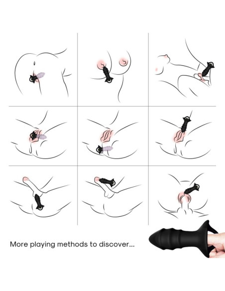 ARMONY KYLIN FINGER VIBRATOR ANAL PLUG REMOTE CONTROL BLACK