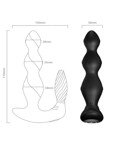 ARMONY MANFUN VIBRATOR STIMULATOR ANAL PLUG REMOTE CONTROL BLACK