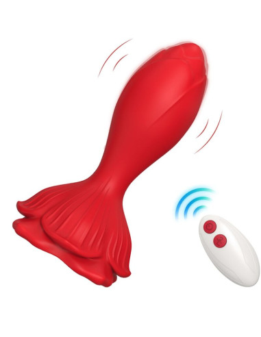 ARMONY PINK VIBRATOR ANAL PLUG SMALL REMOTE CONTROL RED