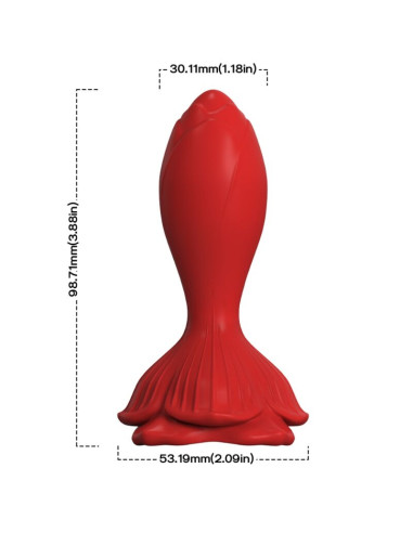 ARMONY PINK VIBRATOR ANAL PLUG SMALL REMOTE CONTROL RED