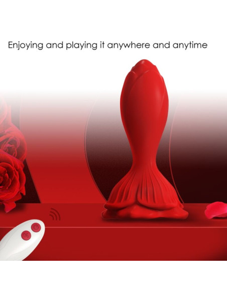ARMONY PINK VIBRATOR ANAL PLUG SMALL REMOTE CONTROL RED