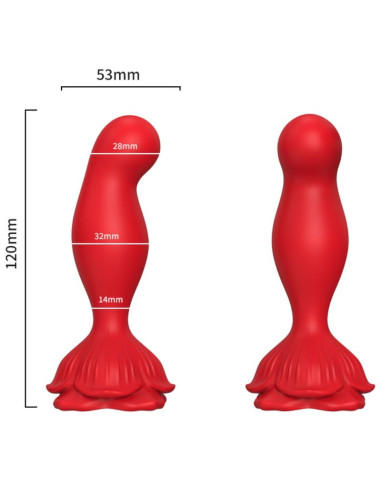 ARMONY PINK VIBRATOR ANAL PLUG REMOTE CONTROL RED
