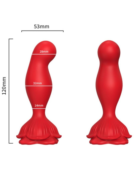 ARMONY PINK VIBRATOR ANAL PLUG REMOTE CONTROL RED