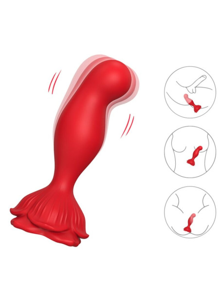 ARMONY PINK VIBRATOR ANAL PLUG REMOTE CONTROL RED
