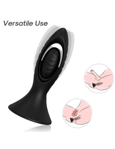 ARMONY VIBRATOR ANAL PLUG SILICONE BLACK 2