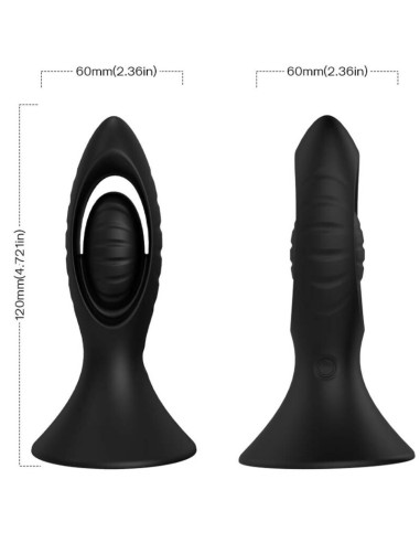 ARMONY VIBRATOR ANAL PLUG SILICONE BLACK
