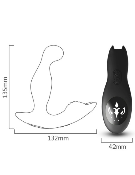 ARMONY BAT KING VIBRATOR ANAL PROSTATE ROTATOR REMOTE CONTROL BLACK