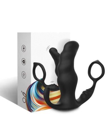 ARMONY KNIGHT VIBRATOR ANAL PROSTATE RING REMOTE CONTROL BLACK