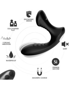 ARMONY STORM VIBRATOR ANAL PROSTATE PLUG REMOTE CONTROL BLACK