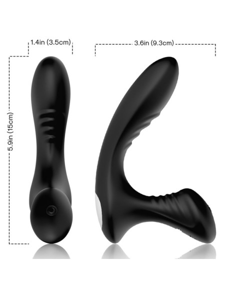 ARMONY STORM VIBRATOR ANAL PROSTATE PLUG REMOTE CONTROL BLACK