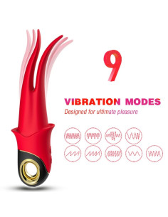 ARMONY SHADOW VIBRATOR DOUBLE HEAD TEASING RED