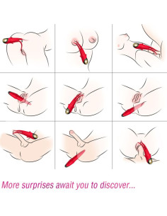 ARMONY SHADOW VIBRATOR DOUBLE HEAD TEASING RED 2