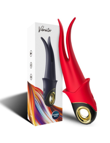 ARMONY SHADOW VIBRATOR DOUBLE HEAD TEASING RED