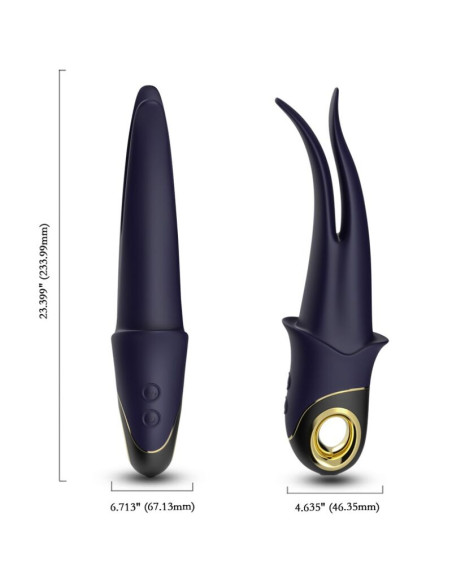 ARMONY SHADOW VIBRATOR DOUBLE HEAD TEASING BLUE