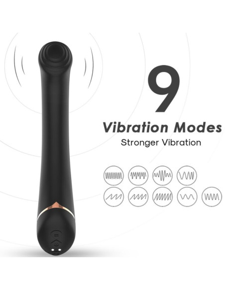 ARMONY VIBRATOR FALT HEAD SILICONE BLACK