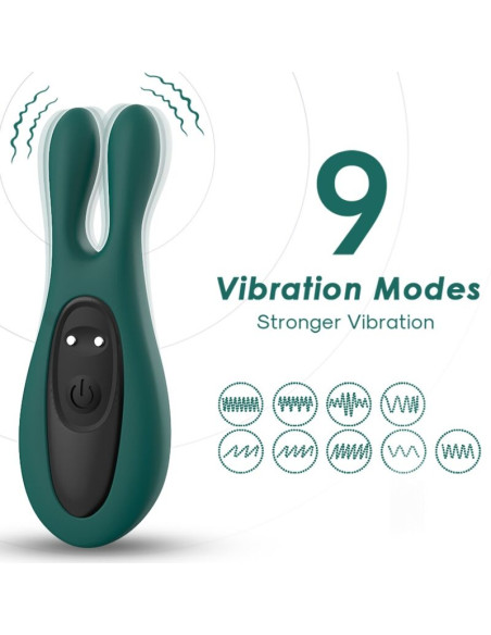 ARMONY STIMULATOR VIBRATOR RABBIT GREEN