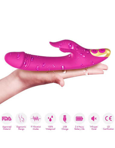 ARMONY LOVE CLITORIS G SPOT SUCTION CUP FUCHSIA