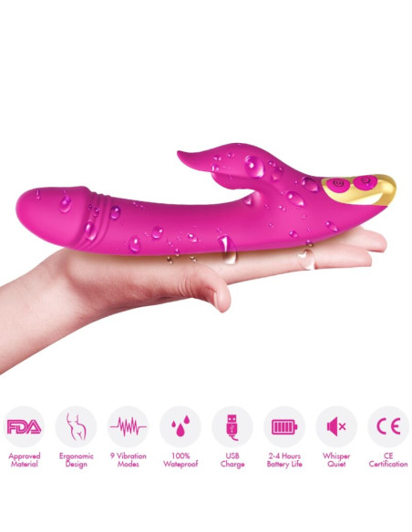 ARMONY LOVE CLITORIS G SPOT SUCTION CUP FUCHSIA