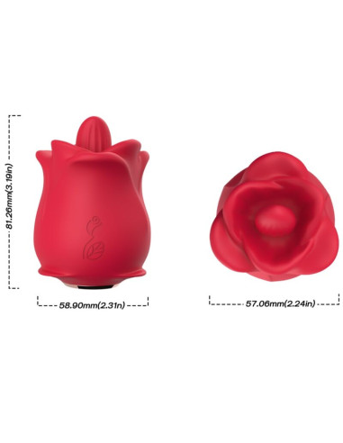 ARMONY ROSE 10 MODES LICKING CLIT VIBRATOR RED