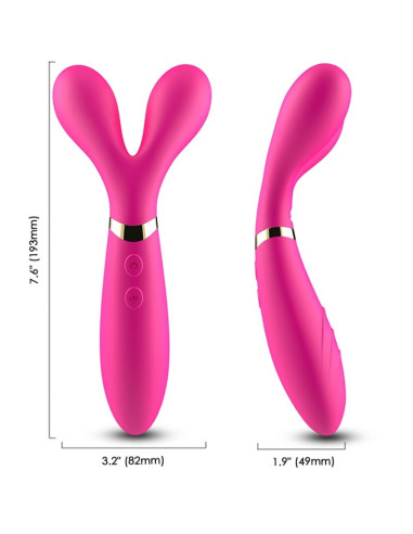 ARMONY Y WAND MASSAGER VIBRATOR DOUBLE HEAD FUCHSIA