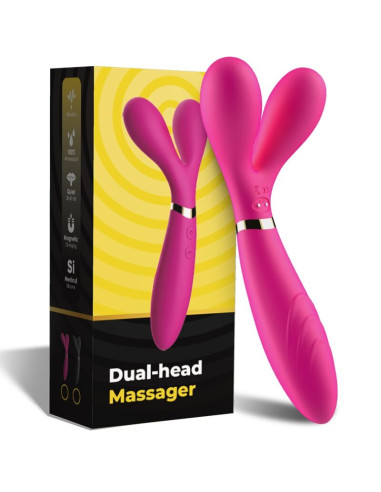 ARMONY Y WAND MASSAGER VIBRATOR DOUBLE HEAD FUCHSIA