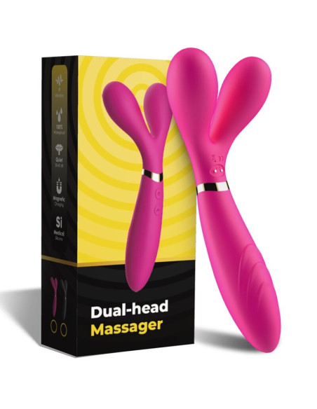 ARMONY Y WAND MASSAGER VIBRATOR DOUBLE HEAD FUCHSIA