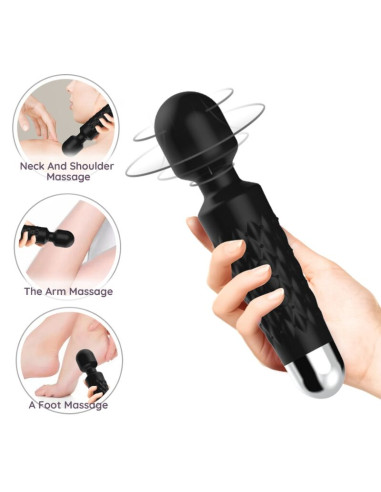 ARMONY POSTMAN MASSAGER VIBRATOR SUPER FLEXIBLE HEAD BLACK