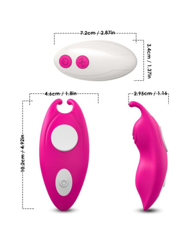 ARMONY HONEYBEE WEARABLE PANTIES VIBRATOR G SPOT REMOTE CONTROL FUCHSIA