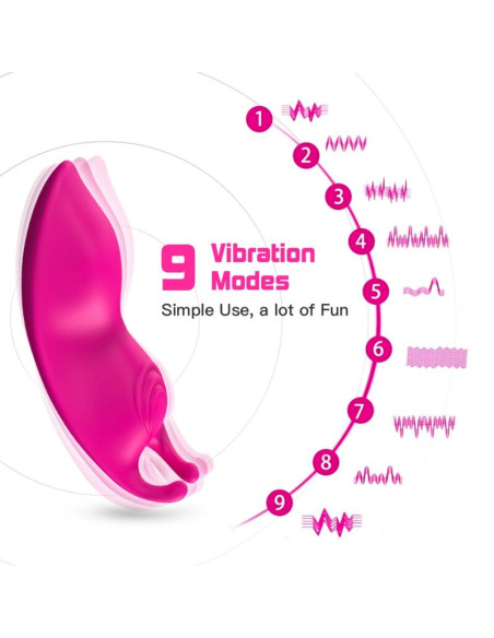 ARMONY HONEYBEE WEARABLE PANTIES VIBRATOR G SPOT REMOTE CONTROL FUCHSIA