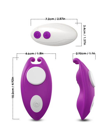 ARMONY HONEYBEE WEARABLE PANTIES VIBRATOR G SPOT REMOTE CONTROL PURPLE